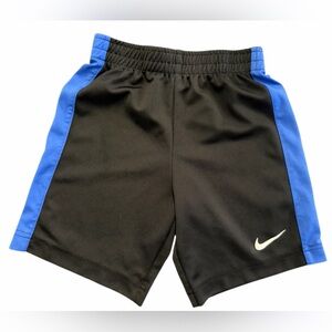 Nike Black and Blue Athletic Shorts, Boys Size 6/M